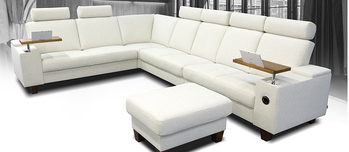 Kotna sjedeća garnitura Florjan Kotna sjedeća garnitura s počivalnikom