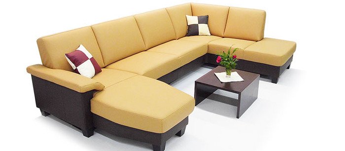 Kotna sjedeća garnitura s počivalnikom Kotna sjedeća garnitura s počivalnikom